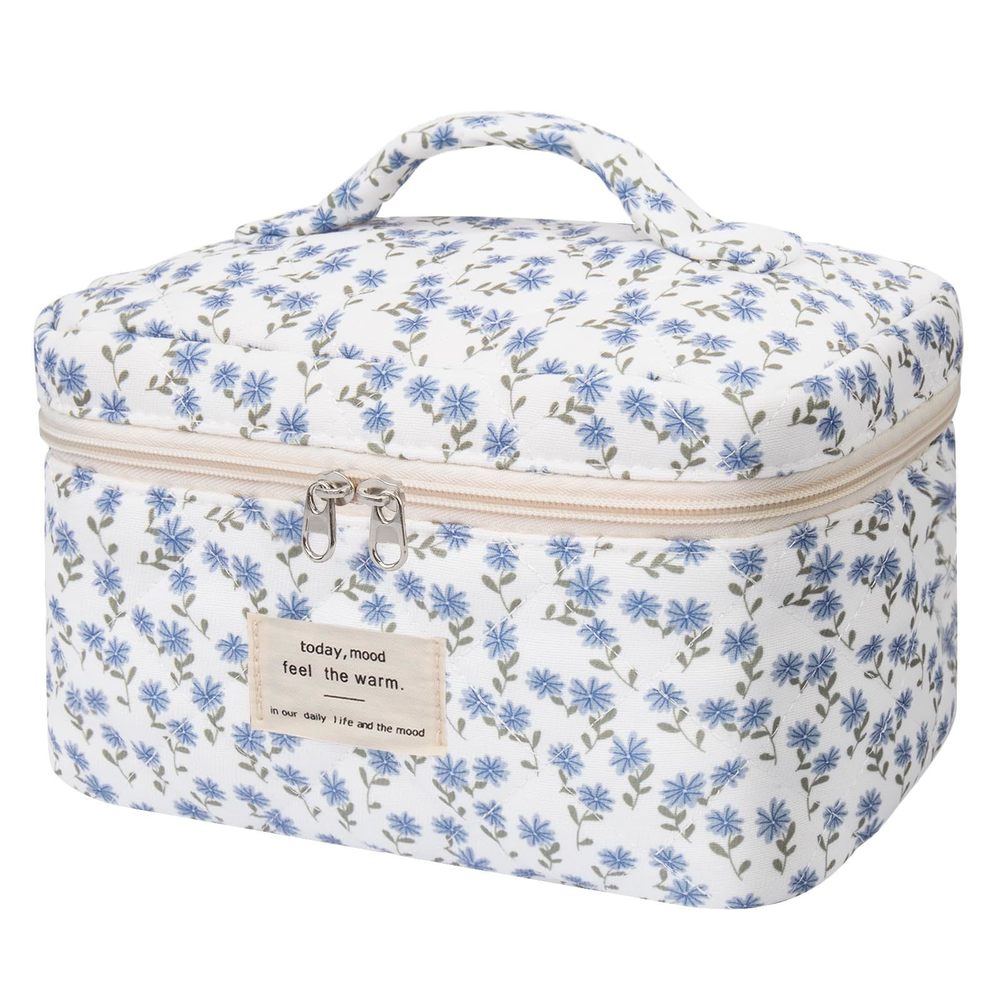 Large Makeup Bag, Cute Cosmetic Bag For Women Girls, Floral Coquette Aesthetic🦁